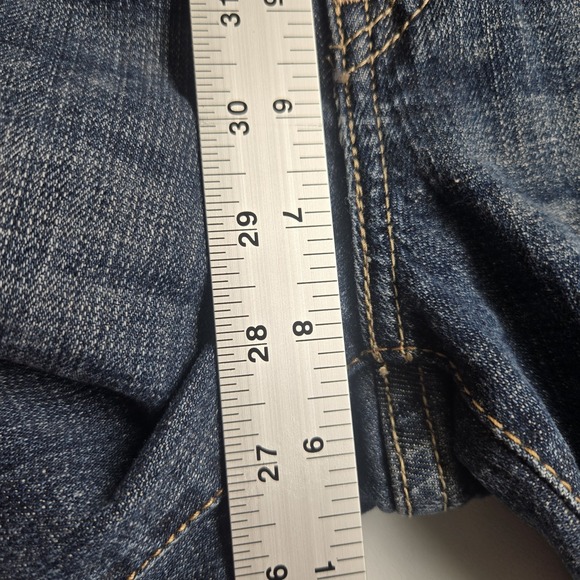 Levi's 529 4M Curvy Boot Leg Blue Jeans Denim Mid Rise Preppy Western Rodeo - Picture 5 of 9